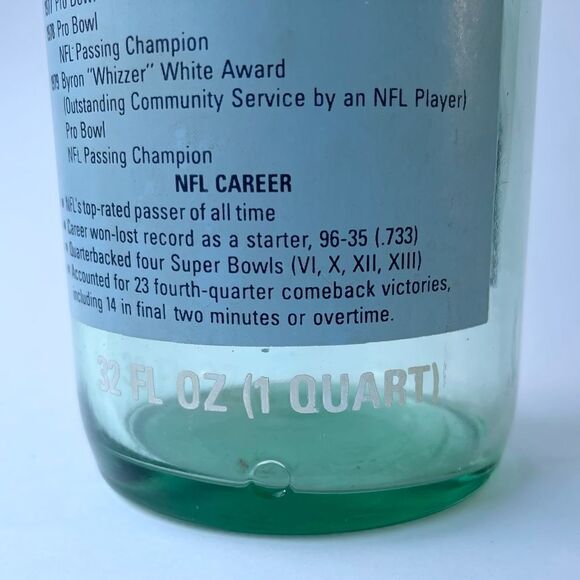 1970’s Sugar Free DrPepper Roger Staubach Dallas Cowboys Commemorative Bottle - Picture 14 of 16